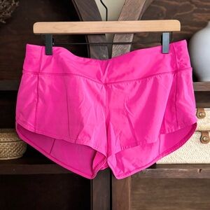 Lululemon Speed Up Short 2.5" Sonic Pink Low Rise Lined Womens 8